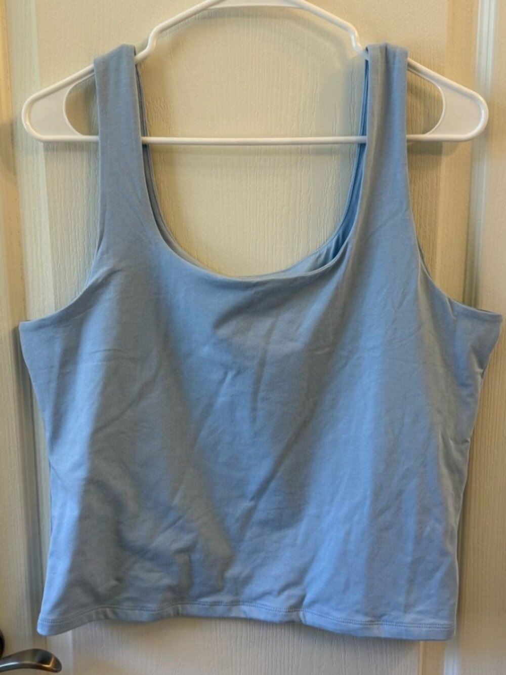Blue Scoop Neck Tank Top - Picture 2 of 2